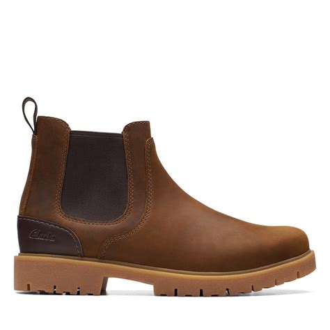 Clarks Herren Rossdale Chelsea Stiefeletten Braun