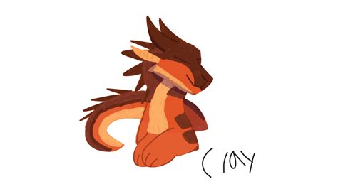 Clay from wings of fire by Zuzzdrawz on DeviantArt