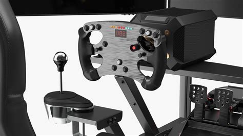 F1 Racing Sim Gaming Setup with Monitors 3D Model $99 - .3ds .blend ...