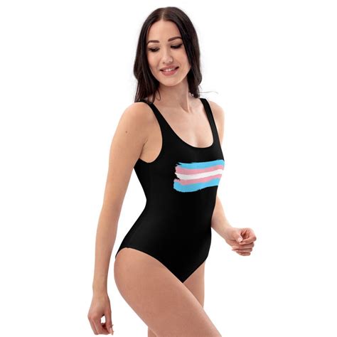 Transgender Simple Swimsuit Xs 3xl Transgender One Piece Transgender