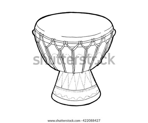 Drum Sketch Drawing Isolated On White Stock Vector (Royalty Free) 422088427 | Shutterstock