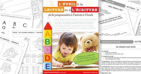 Activit S D Veil La Lecture Et L Criture Pour La Petite