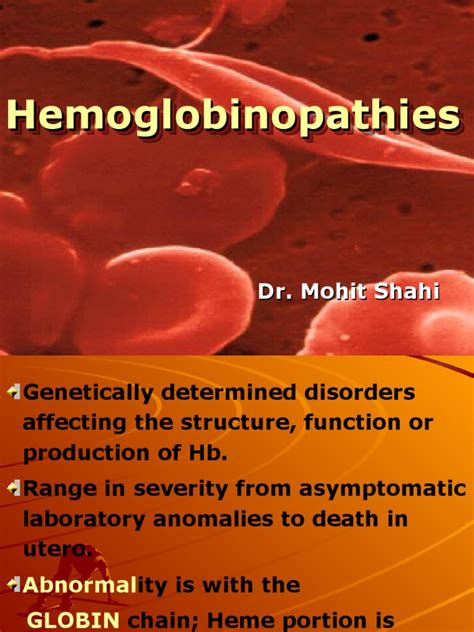 Hemoglobinopathies | PDF | Anemia | Medical Specialties