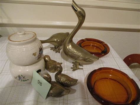 Brass Ducks Ashtrays