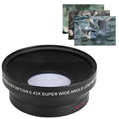 New 67mm 0.43X Super Wide Angle Macro Lens For Canon Nikon Sony Filter ...