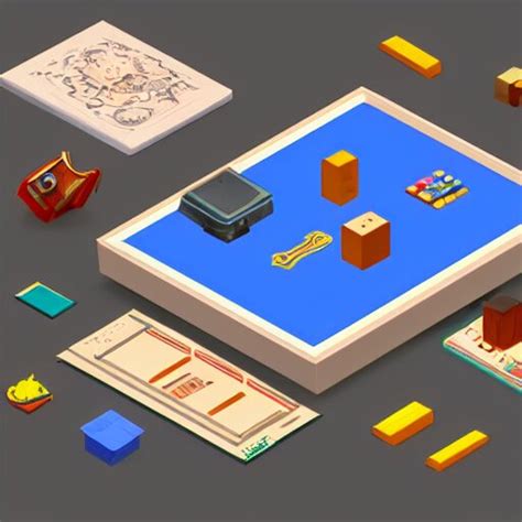 Lootbox In The Style Of Peter Tarka D Isometric Game Octan