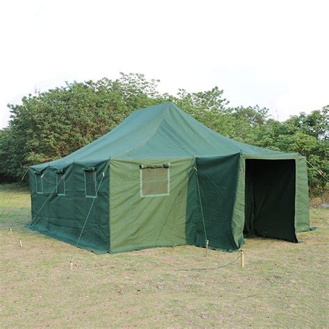 10 12 Person Heavy Duty Steel Pole Army Canvas Camping Tent Military