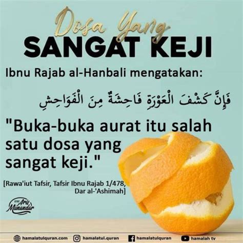 BUKA AURAT TERMASUK DOSA YANG SANGAT KEJI