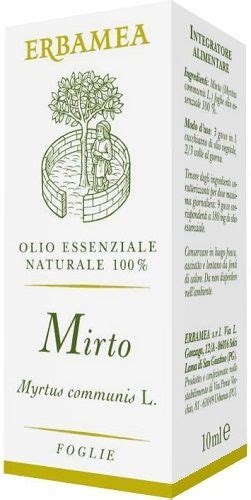 Erbamea Mirto Integratore Benessere Gola Ml Olio Essenziale Per