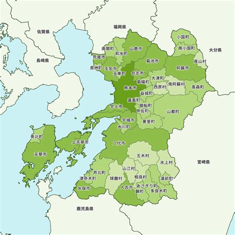 熊本県の地図 Map It マップイット