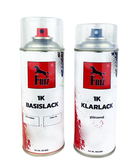 Friz Spraydosen Set Ml Audi Lx M X M Nanograu Met Ml Klarlack