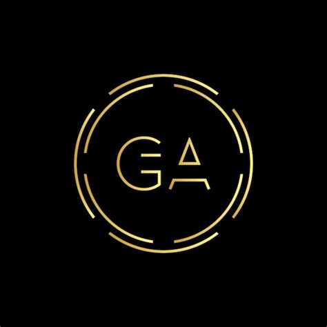 Premium Vector Initial Letter Ga Creative Logo Design Vector Template