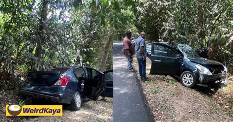 75yo Msian Man Killed After Crashing Car Into Tree Following Suspected