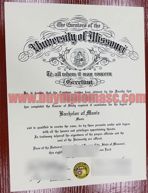 Fake Mu Certificate How Much To Order University Of Missouri Degreebuy