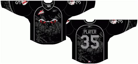 Portland Winterhawks Uniform Alternate Uniform Western Hockey