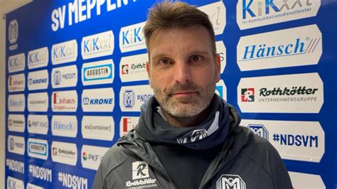 Sv Meppen Cheftrainer Adrian Alipour Nach Dem Heimsieg Gegen Holstein