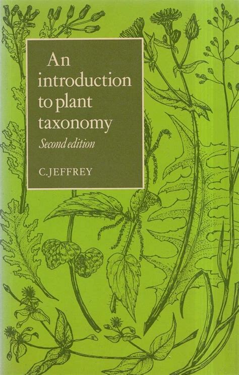 Amazon An Introduction To Plant Taxonomy 9780521287753 Jeffrey