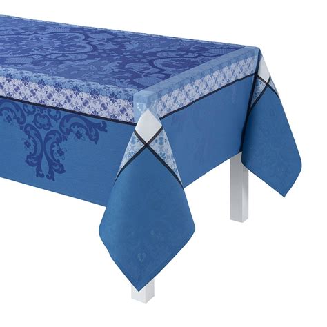 Obrus Akardowy Powlekany Le Jacquard Fran Ais Azulejos Enduit Blue