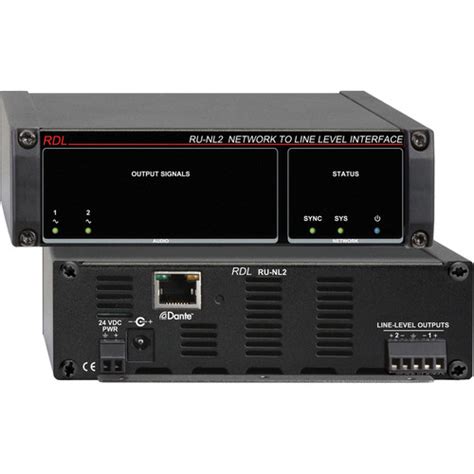 RDL RU-NL2 Network to Line-Level Interface (Two-Channel) RU-NL2