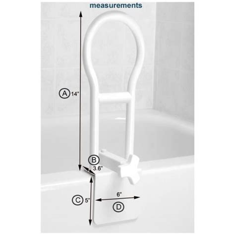 clamp  tub rail performance mobility home healthcare solutions