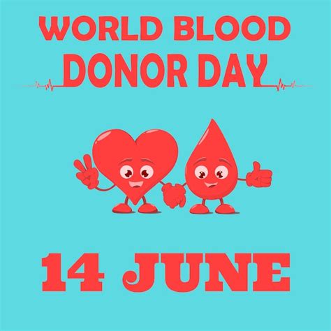 Premium Vector World Blood Donor Day