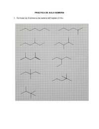 Pr Ctica De Aula Isomer A Ejercicios De Qu Mica Org Nica Docsity