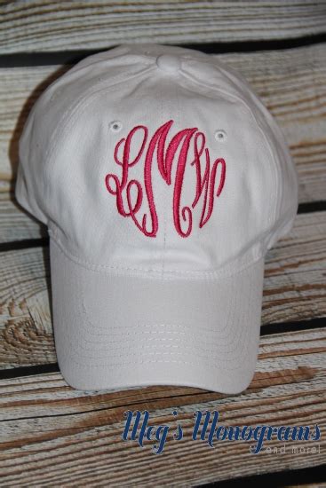 Monogrammed Baseball Hat Monogram Hat Initial Hat Monogram Baseball