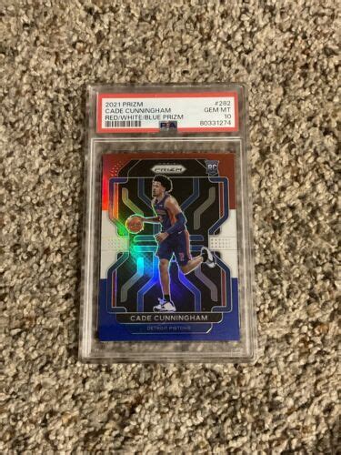 2021 22 Panini Prizm Cade Cunningham Red White Blue Prizm Rookie RC