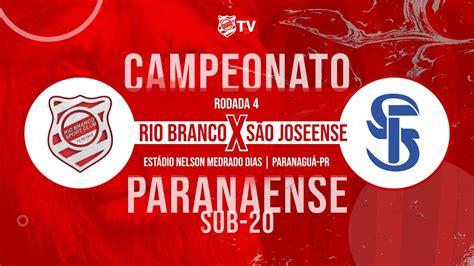 Rio Branco x São Joseense 05 05 2023 15h15 Paranaense Sub 20