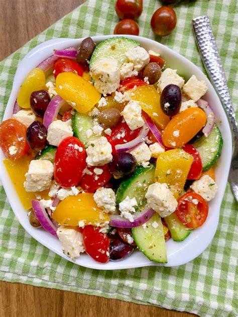 Greek Salad Horiatiki Fed By Sab