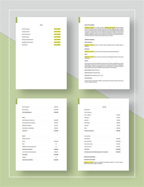 Basic Marketing Plan Template in Word, Pages, Google Docs - Download ...