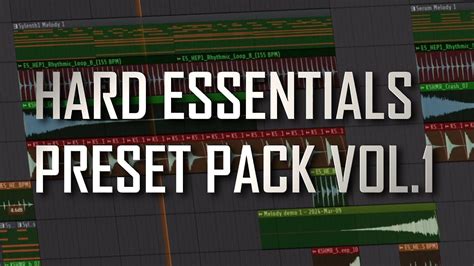 Hard Essentials Preset Pack Vol Youtube