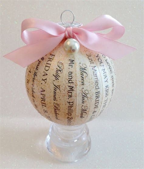 Personalized Wedding Ornament Wedding By Happythoughtsbykelly