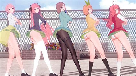 【kkvmd Mmd】wigglewiggle 一花 二乃 三玖 四葉 五月【五等分の花嫁】