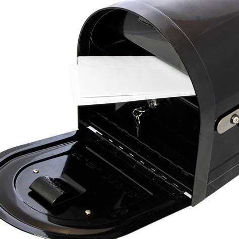 Gibraltar Mailboxes Reliant Locking Steel Residential Post Mount Mailbox, Black | eBay