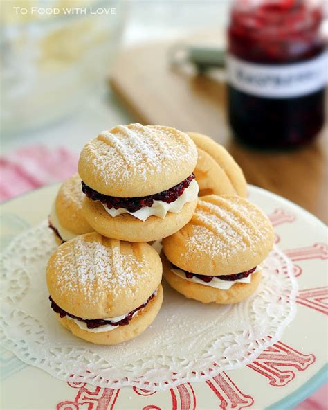 To Food With Love Melting Moments With Raspberries And Cream