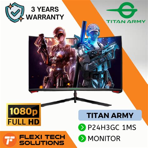 Flexi Tech Titan Army Inch Curved Hz Ms Gaming Monitor P H Gc