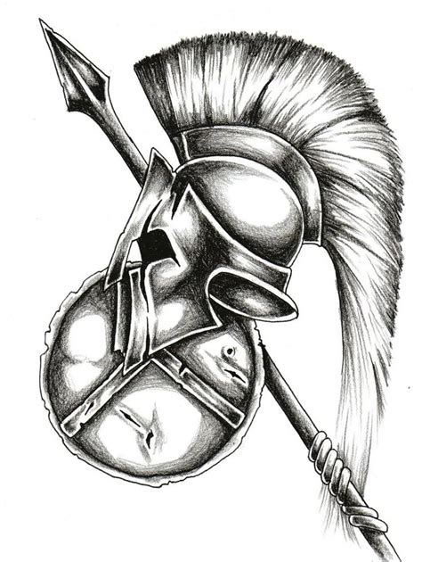 Spartan Warrior Tattoo Drawn Up For Me Cool Pinterest Helmets