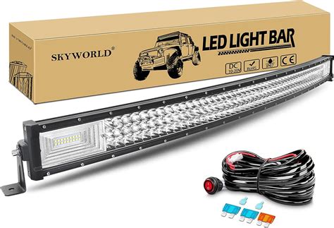 Amazon Fr Barre Lumineuse Led De Travail Skyworld Pouces Cm