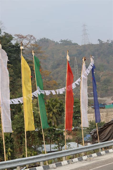 Tibetan Vertical Prayer Flags For Bamboo Folk Bazar