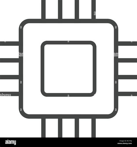 Integrated Circuit Chip Stock Vector Images Alamy