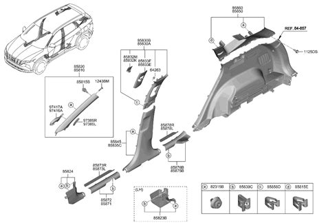 85885 N9000 NNB Genuine Hyundai Trim Assembly RR Dr SCUFF RH