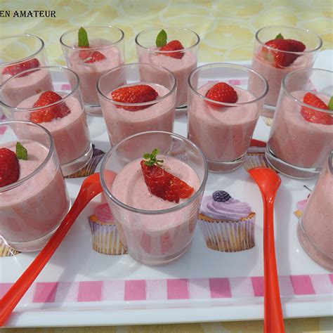 Recette Mousses Aux Fraises Sans Oeufs Facile Rapide