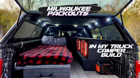 Complete Solo Truck Camper Setup Using Milwaukee Packouts In My Build