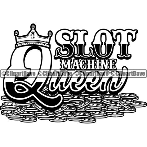 Slot Machine Queen SVG Design Game Lottery Lotto Luck Jackpot Etsy