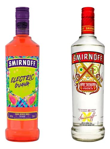 Vodka Smirnoff Electric Guava Spicy Tamarindo 750 Ml 2pack Envío gratis