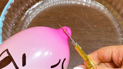 Making Glossy Slime With Funny Balloons Satisfying Slime Videos