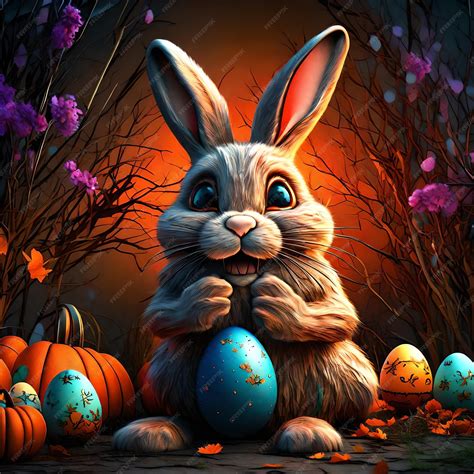 Premium AI Image | Bunny Bonanza Easter Happiness Unleashed