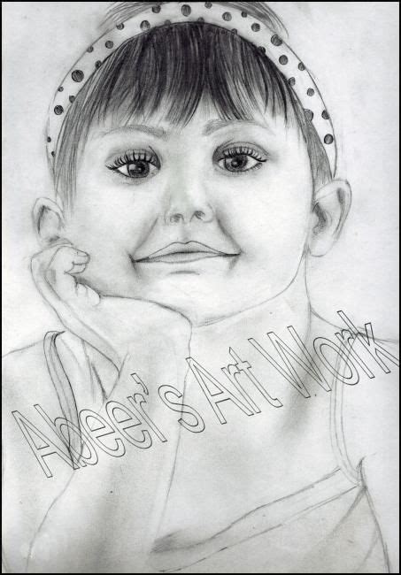 Baby Girl Sketch at PaintingValley.com | Explore collection of Baby ...