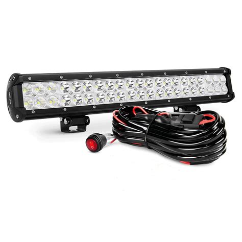 Nilight ZH006 20 126W Spot Flood Combo LED Bar Work Driving Light With